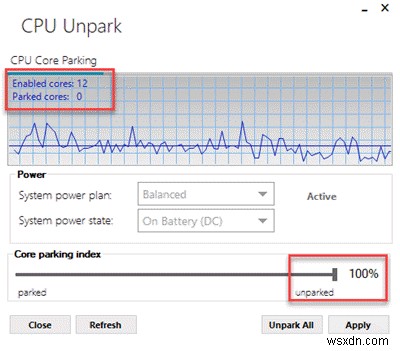 วิธีเปิดหรือปิดการใช้งาน CPU Core Parking ใน Windows 11/10 