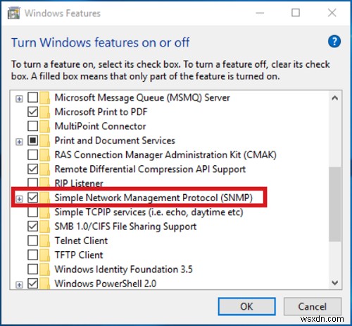จะเปิดใช้งานและกำหนดค่าบริการ SNMP ใน Windows 11/10 ได้อย่างไร 