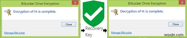 วิธีสำรอง BitLocker Drive Encryption Recovery Key ใน Windows 11/10 