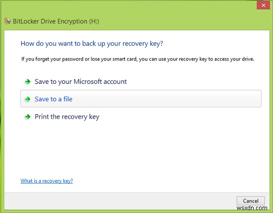 วิธีสำรอง BitLocker Drive Encryption Recovery Key ใน Windows 11/10 