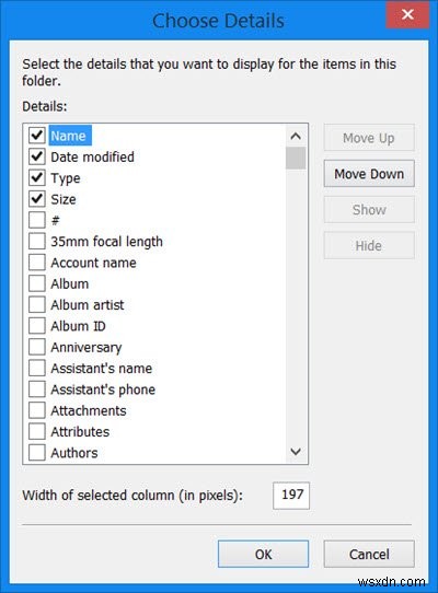 วิธีเพิ่มคอลัมน์อย่างถาวรในโฟลเดอร์ทั้งหมดใน Explorer ใน Windows 11/10 