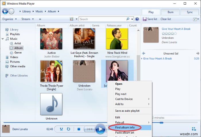 วิธีดาวน์โหลดและเพิ่มชื่อเพลงใน Windows Media Player 