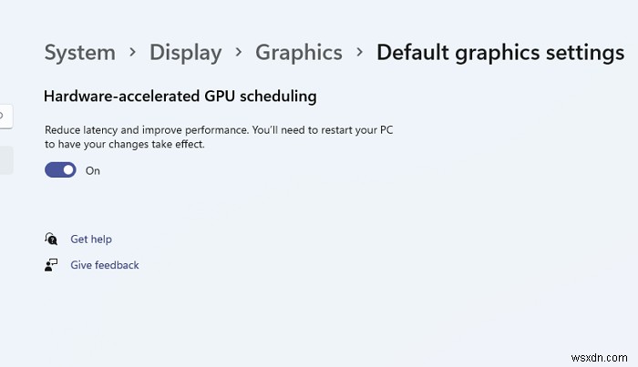 วิธีเปิดใช้งาน GPU Scheduling ที่เร่งด้วยฮาร์ดแวร์ใน Windows 11/10 