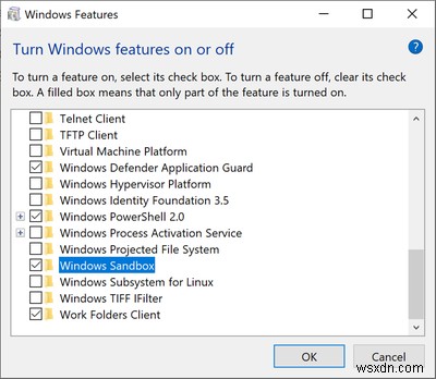 Windows Sandbox ไม่มีการเชื่อมต่ออินเทอร์เน็ต 