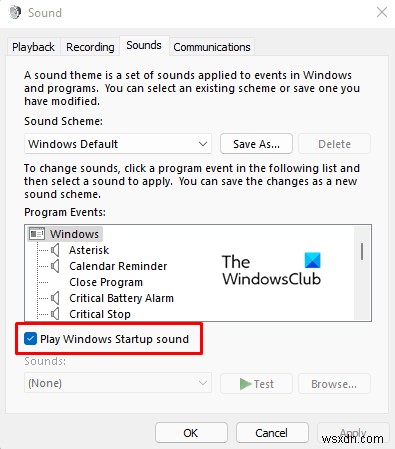วิธีเปิดหรือปิดเสียงเริ่มต้นใน Windows 11 