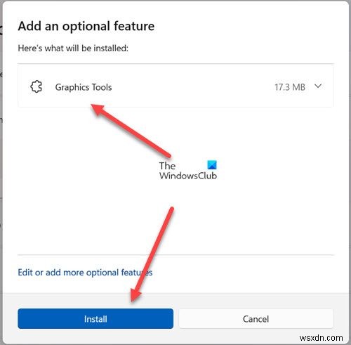 วิธีการติดตั้งเครื่องมือกราฟิกใน Windows 11/10 