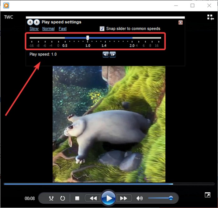 วิธีเปลี่ยนความเร็วในการเล่นวิดีโอบน Windows Media Player ใน Windows 10 