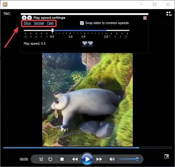 วิธีเปลี่ยนความเร็วในการเล่นวิดีโอบน Windows Media Player ใน Windows 10 