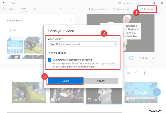 วิธีสร้าง Lyrical Video โดยใช้แอพ Photos ใน Windows 11/10 