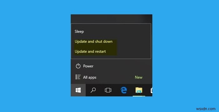 Windows Updates อาจล้มเหลวหากเปิดใช้งาน Fast Startup 
