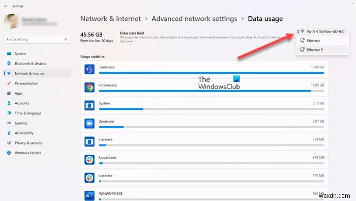 วิธีจำกัดและตรวจสอบการใช้ข้อมูลอินเทอร์เน็ตรายเดือนบน Windows 11/10 