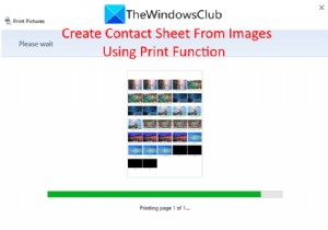วิธีสร้างและพิมพ์ Contact Sheet of Photos ใน Windows 11/10 
