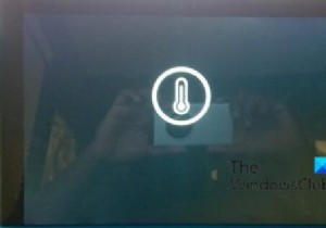 Surface ปิดตัวลงหลังจากหน้าจอสีดำพร้อมไอคอนเทอร์โมมิเตอร์ปรากฏขึ้น 