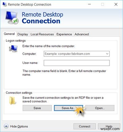 วิธีสร้างทางลัดการเชื่อมต่อเดสก์ท็อประยะไกลใน Windows 11/10 