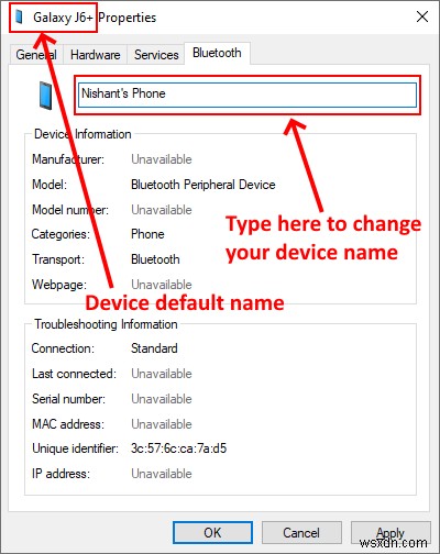 วิธีเปลี่ยนชื่ออุปกรณ์ Bluetooth ใน Windows 11/10 