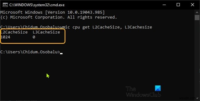 วิธีตรวจสอบขนาดหน่วยความจำแคชของโปรเซสเซอร์ใน Windows 11/10 