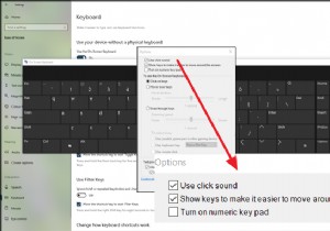 วิธีปิดเสียงคีย์บอร์ดสำหรับคีย์บอร์ดบนหน้าจอใน Windows 10 