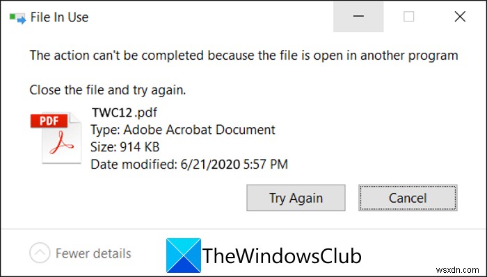 จะทราบได้อย่างไรว่ากระบวนการใดกำลังล็อกหรือใช้ไฟล์ใน Windows 11/10 