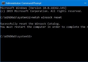 วิธีรีเซ็ต Winsock ใน Windows 11/10 