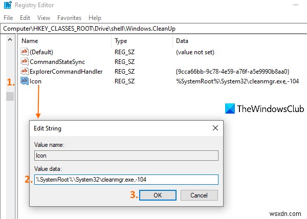 วิธีเพิ่ม Disk Cleanup เพื่อคลิกขวาที่เมนูบริบทของฮาร์ดไดรฟ์ใน Windows 10 
