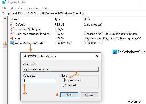 วิธีเพิ่ม Disk Cleanup เพื่อคลิกขวาที่เมนูบริบทของฮาร์ดไดรฟ์ใน Windows 10 