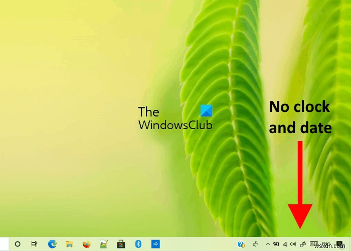 วิธีซ่อนนาฬิกาและวันที่จากแถบงานใน Windows 10 