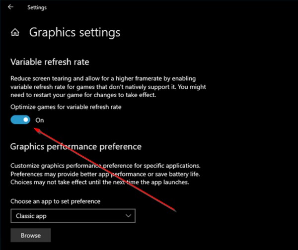 วิธีเปิดใช้งาน Variable Refresh Rate สำหรับเกมใน Windows 11/10 