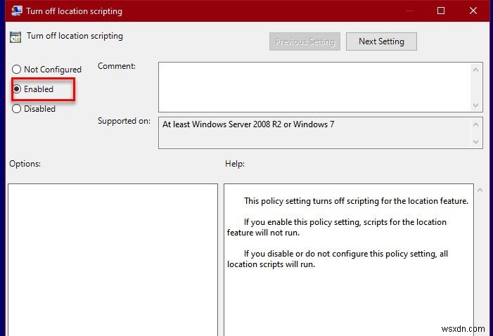วิธีเปิดหรือปิด Location Scripting บน Windows 10 