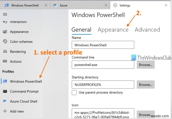 วิธีเปลี่ยนรูปร่างเคอร์เซอร์สำหรับโปรไฟล์ Windows Terminal 