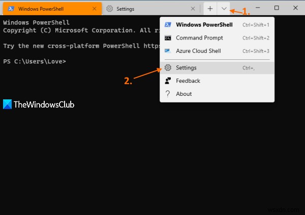 วิธีเปลี่ยนรูปร่างเคอร์เซอร์สำหรับโปรไฟล์ Windows Terminal 