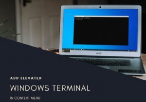 วิธีเพิ่ม Open Windows Terminal เป็นผู้ดูแลระบบในเมนูบริบท 
