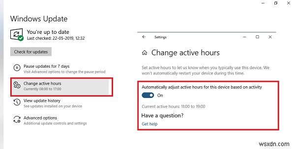 วิธีปรับ Active Hours ใน Windows 11/10 . โดยอัตโนมัติ 