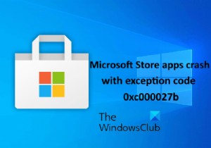 แอป Microsoft Store ขัดข้องด้วย Exception Code 0xc000027b 