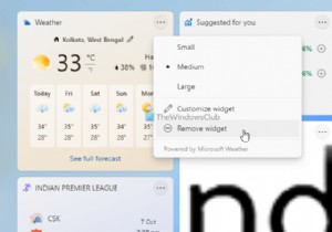 วิธีแสดงหรือซ่อนการ์ดข้อมูลในวิดเจ็ตข่าวสารและความสนใจใน Windows 11/10 