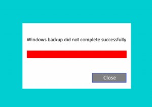 การสำรองข้อมูล Windows ไม่ทำงาน ล้มเหลวหรือไม่สำเร็จ 