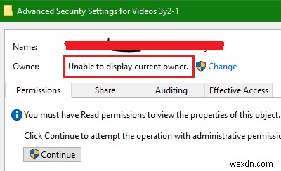 แก้ไขไม่สามารถแสดงข้อผิดพลาดของเจ้าของปัจจุบันใน Windows 11/10 