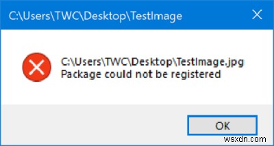 แก้ไขแพ็คเกจไม่สามารถลงทะเบียนข้อผิดพลาดในคอมพิวเตอร์ Windows 