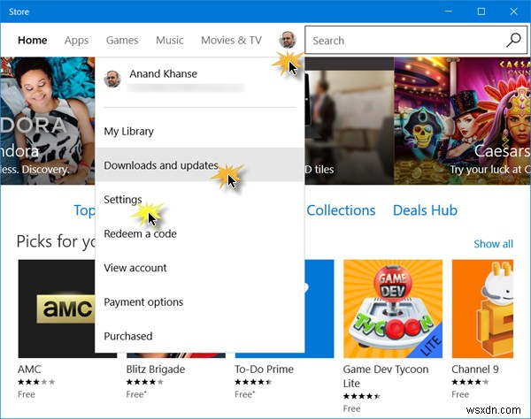 วิธีตรวจสอบการอัปเดตแอป Microsoft Store ด้วยตนเองใน Windows 11/10 