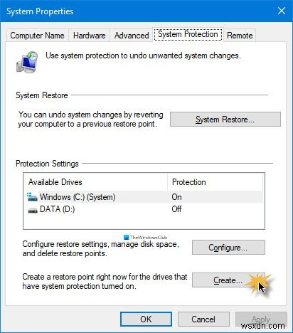 วิธีสร้างทางลัดการคืนค่าระบบใน Windows 10 