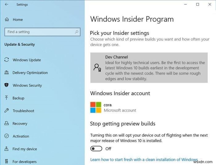 จะตรวจสอบได้อย่างไรว่าคุณกำลังใช้ Flighting หรือ Windows Insider Build? 