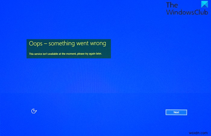 อ๊ะ มีบางอย่างผิดพลาด – ข้อผิดพลาดในการเข้าสู่ระบบบัญชี Microsoft ใน Windows 10 