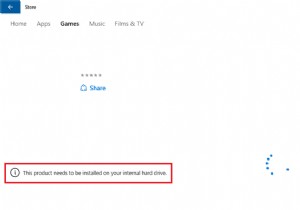 ต้องติดตั้งผลิตภัณฑ์นี้ในฮาร์ดไดรฟ์ภายในของคุณ 