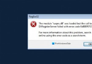 แก้ไข DLLRegisterserver ล้มเหลวด้วยรหัสข้อผิดพลาด 0x80070715 ใน Windows 10 
