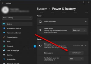 วิธีเปิดหรือปิดโหมดประหยัดแบตเตอรี่ใน Windows 11/10 