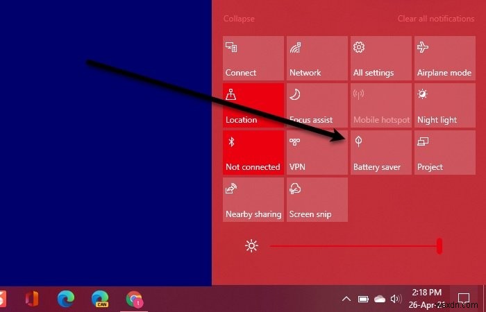 วิธีเปิดหรือปิดโหมดประหยัดแบตเตอรี่ใน Windows 11/10 