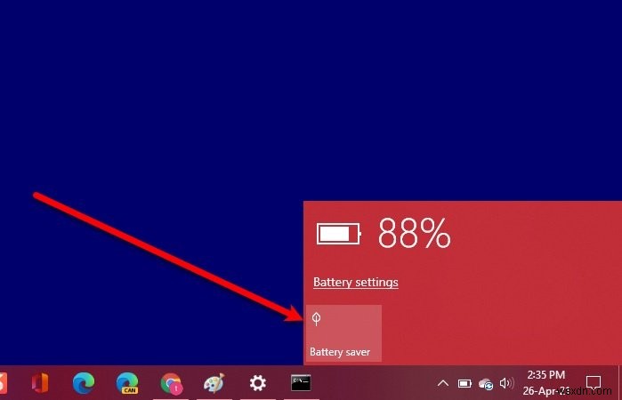 วิธีเปิดหรือปิดโหมดประหยัดแบตเตอรี่ใน Windows 11/10 