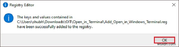 วิธีเพิ่มหรือลบ Open ใน Windows Terminal จากเมนูบริบทใน Windows 11/10 