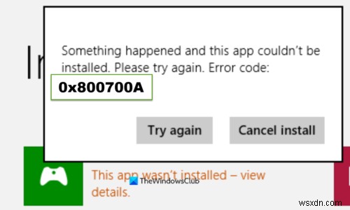 แก้ไขข้อผิดพลาด Microsoft Store 0x800700AA บน Windows 10 