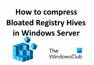 วิธีบีบอัด Bloated Registry Hives ใน Windows Server 