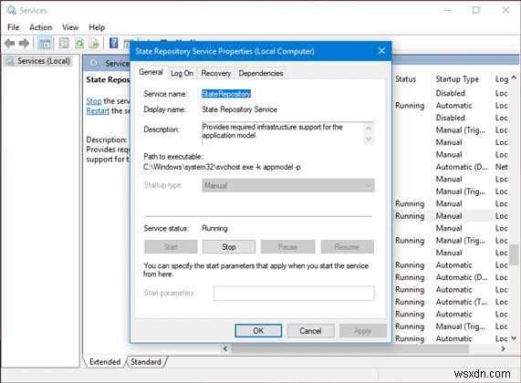 Service Host State Repository บริการปัญหาการใช้งาน CPU สูงใน Windows 11/10 